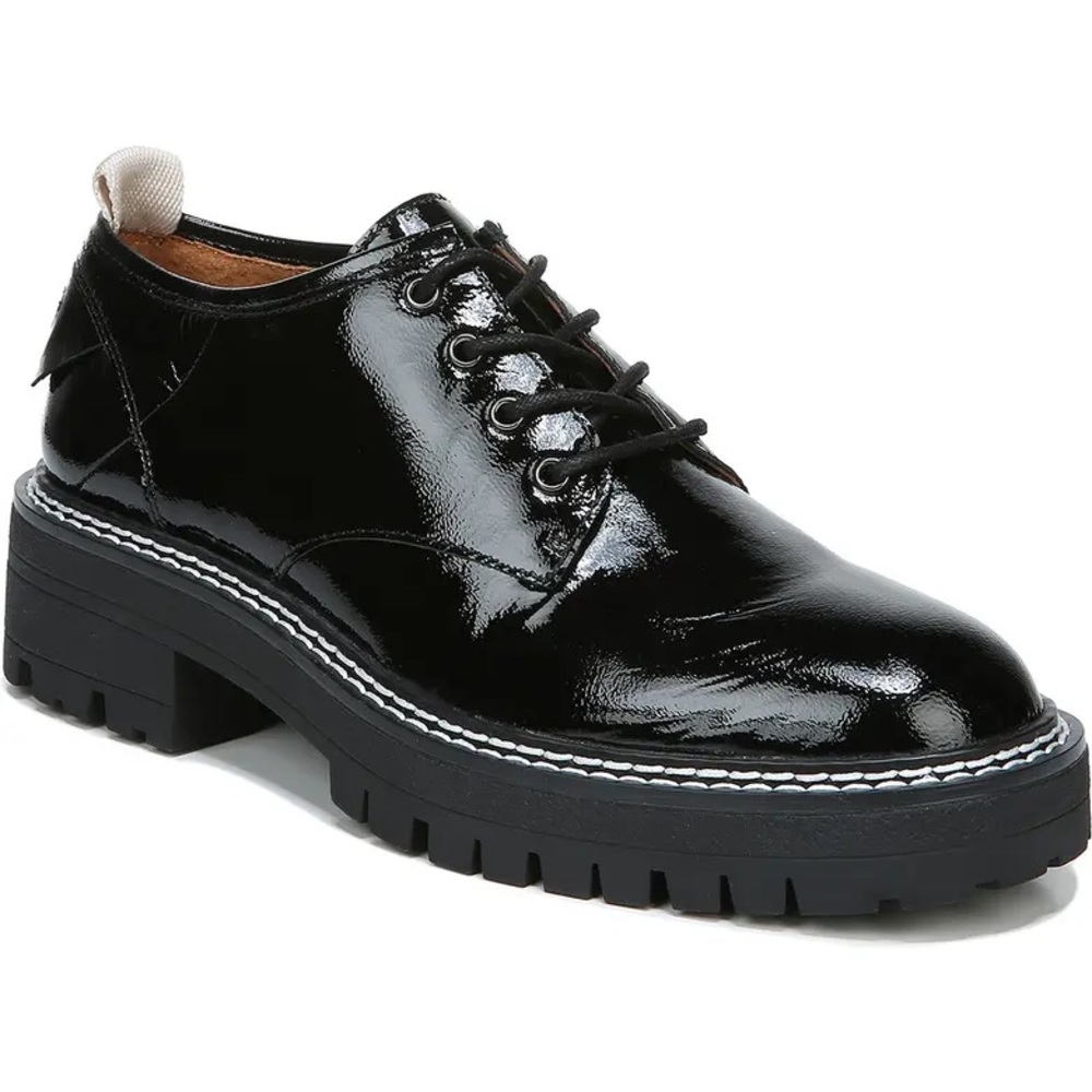 Franco Sarto Black Platform Oxfords